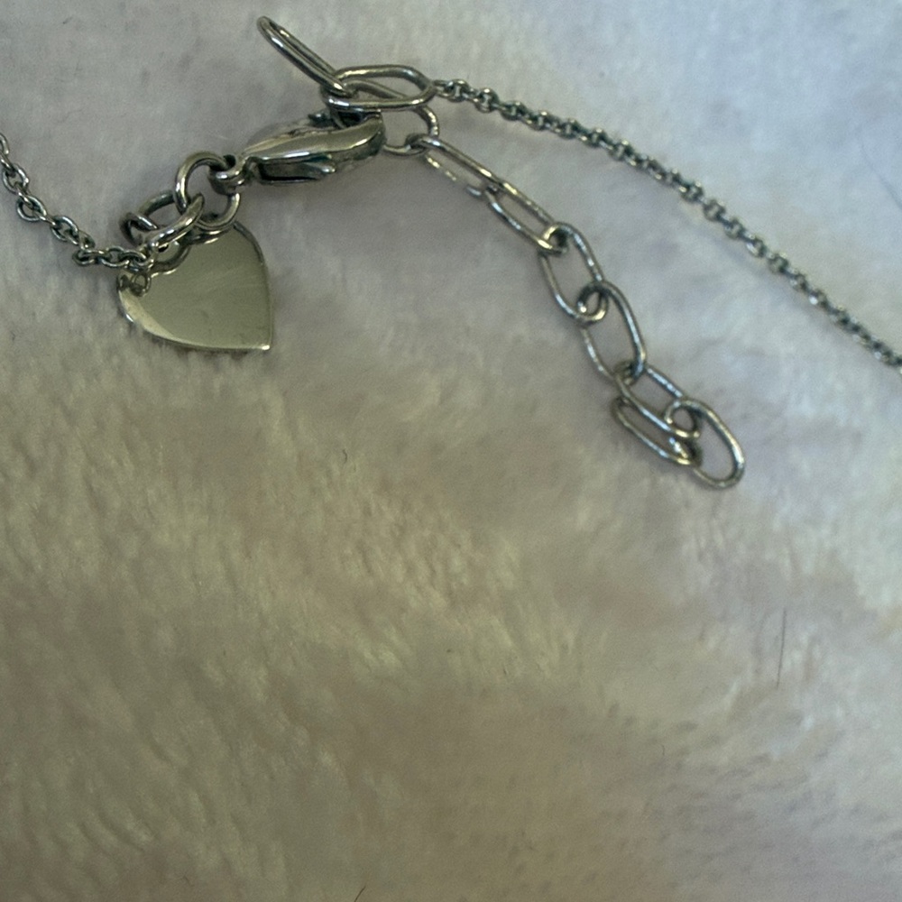 Dazzling Clear Crystal Cluster Silver Toned Pendant Necklace - Picture 4 of 9